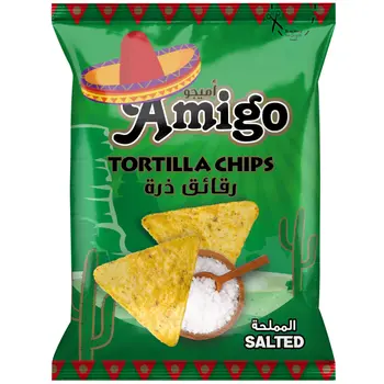 اميجو تورتيلا ملح طبيعي 180جرام