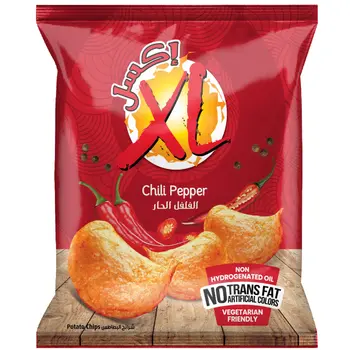 إكس إل رقائق بطاطس حار 100جرام