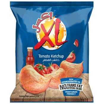 إكس إل رقائق بطاطس كاتشب 100جرام