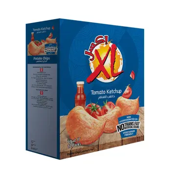 إكس إل رقائق بطاطس كاتشب علبة 12×21جرام