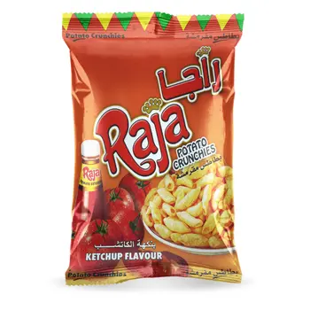 راجا مقرمشات بطاطس كاتشب 120جرام