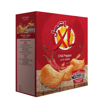 إكس إل رقائق بطاطس حارة علبة 12×21جرام
