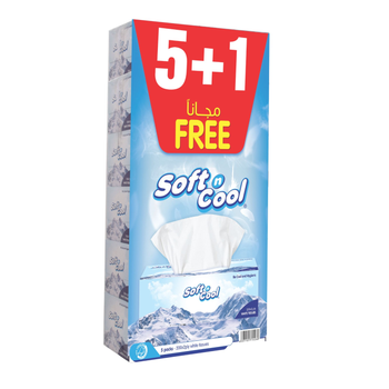 Soft N Cool 1-Ply White Tissue 200 Pieces