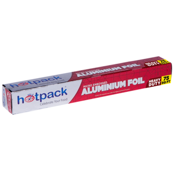 Hotpack Micro Embossed Heavy-Duty Aluminium Foil 75 sq ft