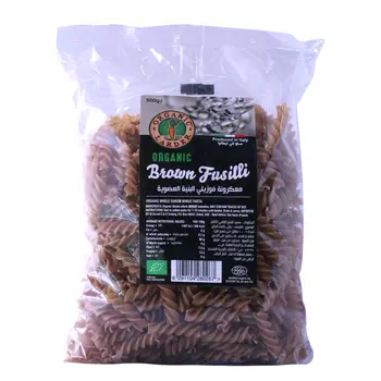 Organic Larder Whole Grain Brown Fusilli 500g