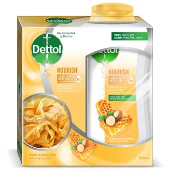 Dettol Nourish Honey & Shea Butter Body Wash 250ml
