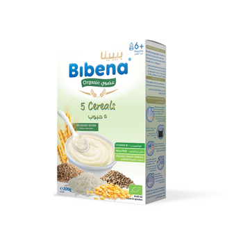 Bibena Organic Baby 5 Cereals 200g