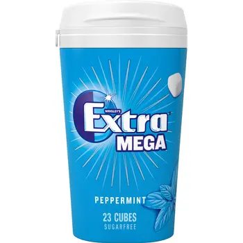 Extra Mega Peppermint Gum Bottle 23pieces