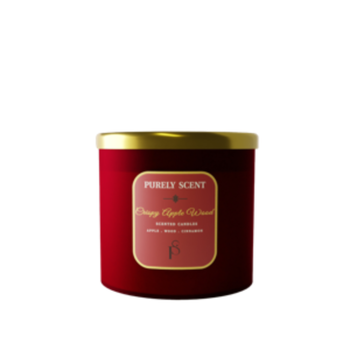 Purely Scent Crispy Apple Wood Soy Wax Candle