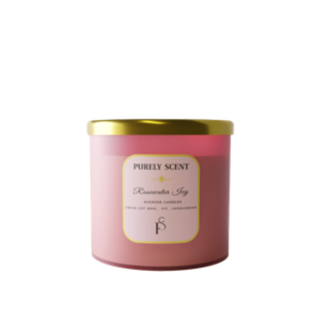 Purely Scent Rosewater Ivy Scented Candle 100% Soy Wax