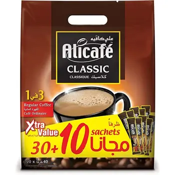 علي كافيه كلاسيك 3 في 1 قهوة عادية 20×40جرام