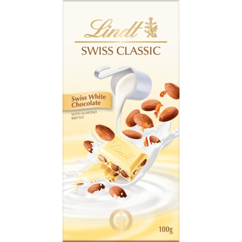 Lindt Swiss Classic Almond White Nougat 100g