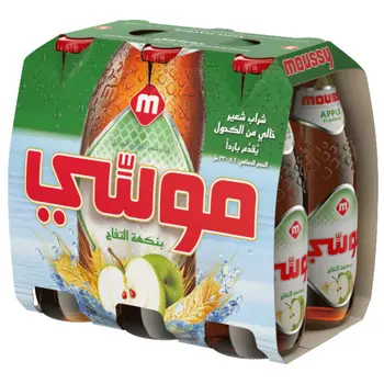 Moussy Apple Non-Alcoholic Malt Beer 6x330ml