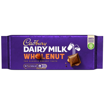 Cadbury Dairy Milk Wholenut Chocolate 180g
