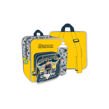 مينيونز شنطة ظهر مدرسية للبنات والأولاد أصفر و أزرق 11بوصة 3قطع