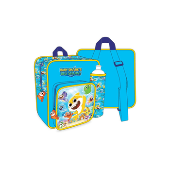 Baby Shark Blue School Backpack Set 11 Inch
