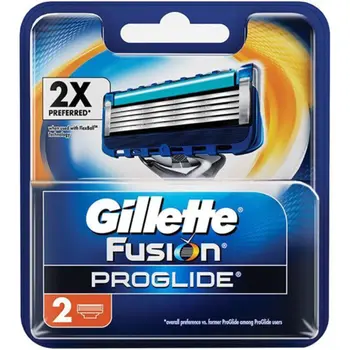 Gillette Fusion Proglide Razor Blades 2 Pieces