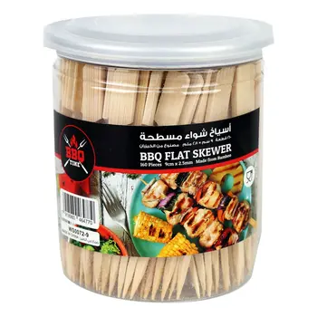 BBQ TIME Bamboo Skewer Flat 160 Pieces
