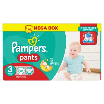 Pampers Pants Diapers 6-11kg 105 Pieces