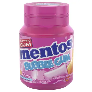 Mentos Sugar-Free Bubble Gum Mixed Fruit Flavour 64g