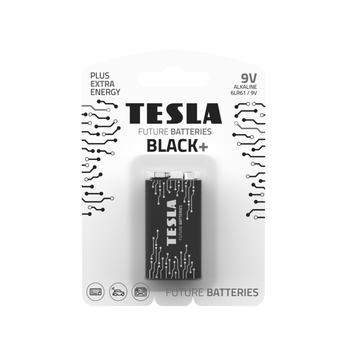 Tesla 9V Alkaline Battery Black
