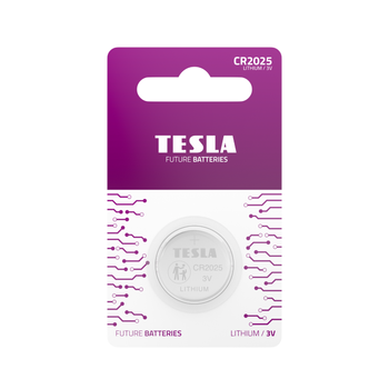Tesla CR2025 Lithium 3V Batteries 20-Pack
