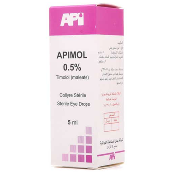 API Timolol Maleate Sterile Eye Drops 5ml