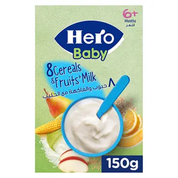 Hero Baby 8 Cereals & Fruits Milk 150g