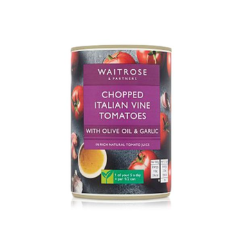 Waitrose Chopped Italian Tomatoes with Garlic 400g