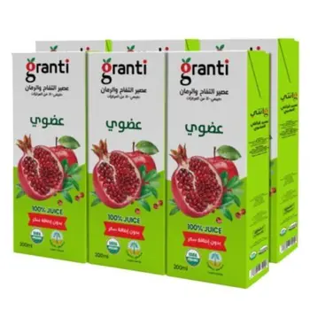 Granti Organic Pomegranate Juice 6x200ml