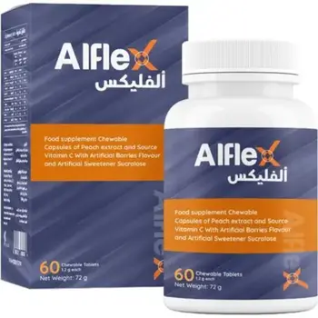 Alflex Peach Vitamin C Chewable Capsules 60x12g