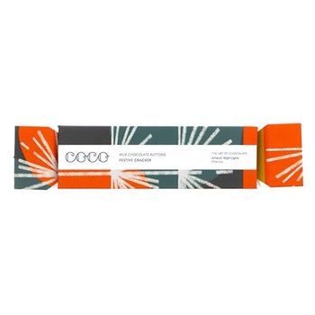 Coco Milk Chocolate Buttons Festive Cracker 80g