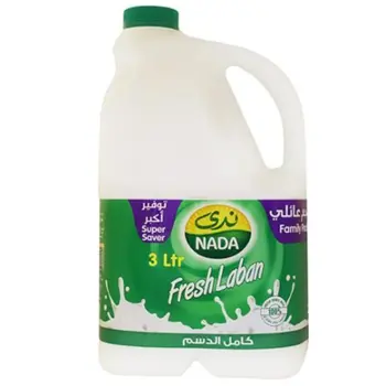 لبن طازج كامل الدسم 3لتر