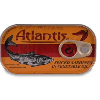 Atlantis Spiced Sardines in Vegetable Oil 125g