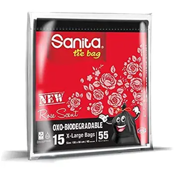 سانيتا اكياس نفايات 15 حبة مقاس 55