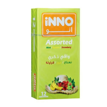 إينو واقي ذكري ملون 12 حبة