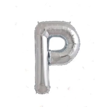 Silver Letter P Balloon Size 16