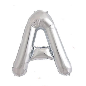 Silver Letter Balloon A Size 40 Large