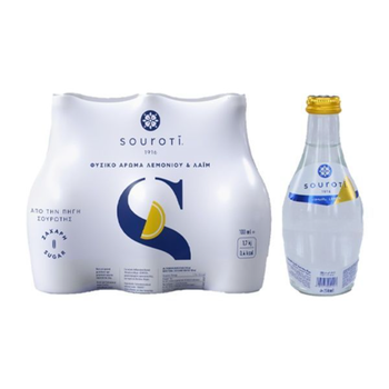 Souroti Lemon Sparkling Water 6x250ml