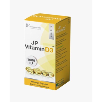 JP Vitamin D3 Dietary Supplement Capsules 90 Count