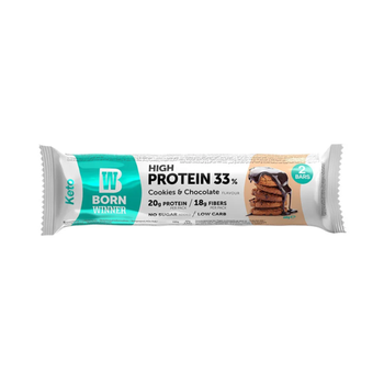 Born Winner Keto Bar Cookies & Cream Sugar Free 60g