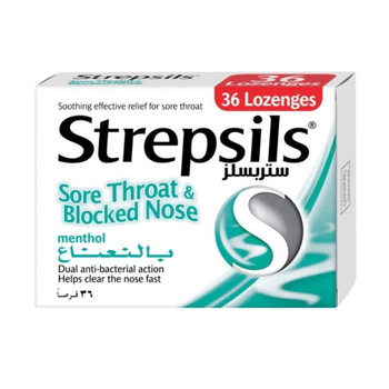 Strepsils Menthol Lozenges 36 Pieces