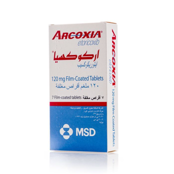 MSD Arcoxia Etoricoxib Tablets 120mg 7 Count