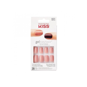 Kiss gelFANTASY Pink Short Nails 28 Pieces