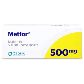 Tabuk Metfor Metformin Tablets 500mg 50 Count