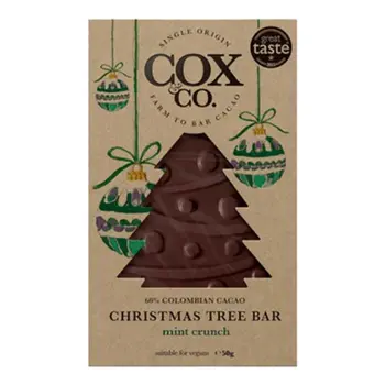 Cox & Co Mint Crunch Christmas Tree Bar 50g