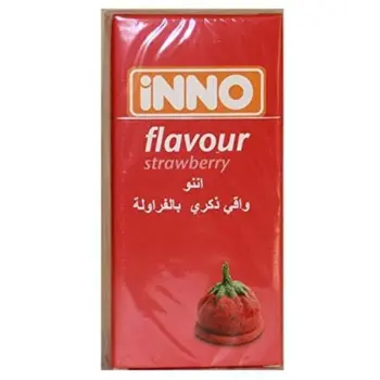 Inno Strawberry Flavored Condoms 12 Pieces