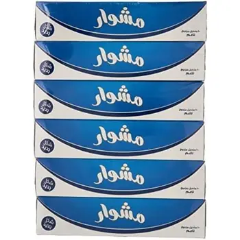 مشوار مناديل وجه 6×100قطعة