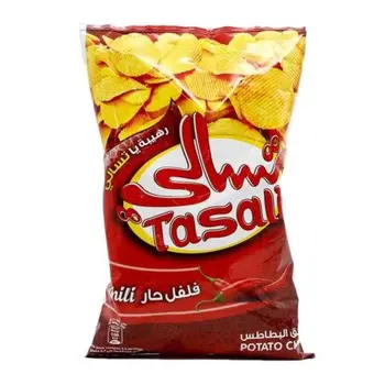 تسالي رقاق البطاطس بالفلفل الحار، 155جرام