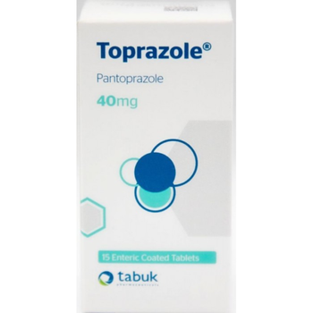 Tabuk Toprazole 40mg Enteric-Coated Tablets 15 Count